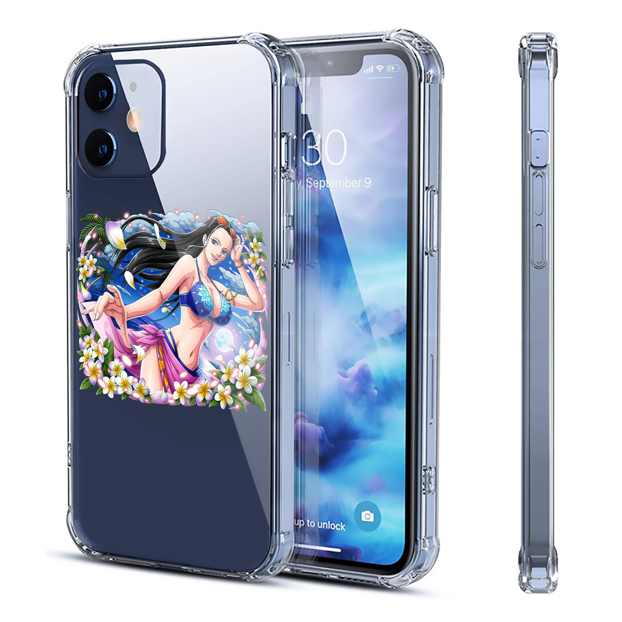 （画像用） ワンピース ニコ・ロビン ONE PIECE Nico Robin 【iPhone 12シリーズ対応】透明スマホケース（クリアソフトケース）